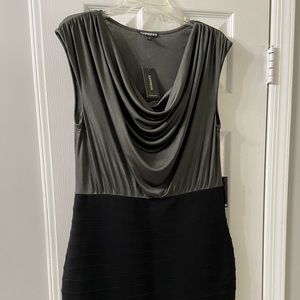Cowl neck Body-con express dress